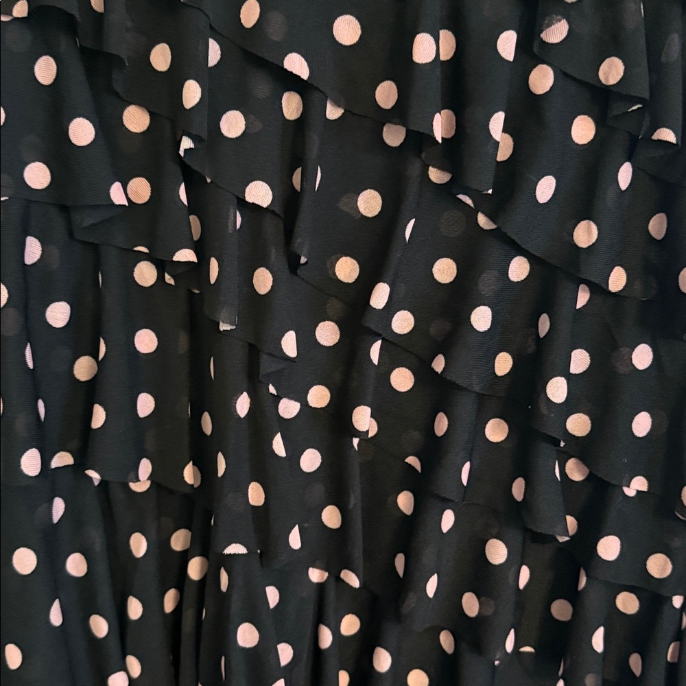 NWT INC polka dot ruffle dress - Picture 3 of 3
